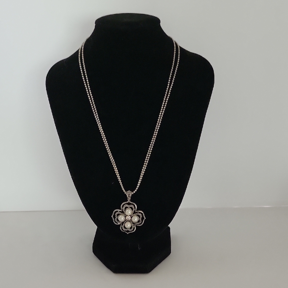 Permier Designs: Silver Double Chain Necklace
